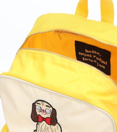 Shop Mini Rodini Mini Baby Backpack In Yellow