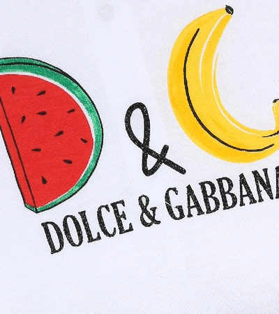 Shop Dolce & Gabbana Baby Cotton Dress In Multicoloured