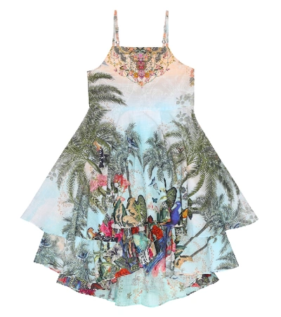 Shop Camilla Printed Cotton Dress In Multicoloured