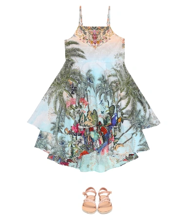 Shop Camilla Printed Cotton Dress In Multicoloured