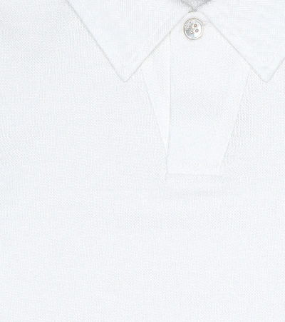 Shop Loro Piana Open Cotton Piqué Shirt In White