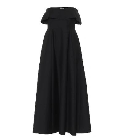 Shop The Row Dario Wool And Mohair Gown In Black