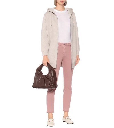 Shop Brunello Cucinelli High-rise Skinny Jeans In Pink