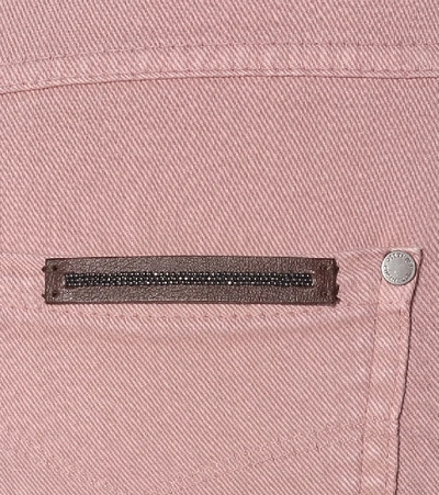 Shop Brunello Cucinelli High-rise Skinny Jeans In Pink