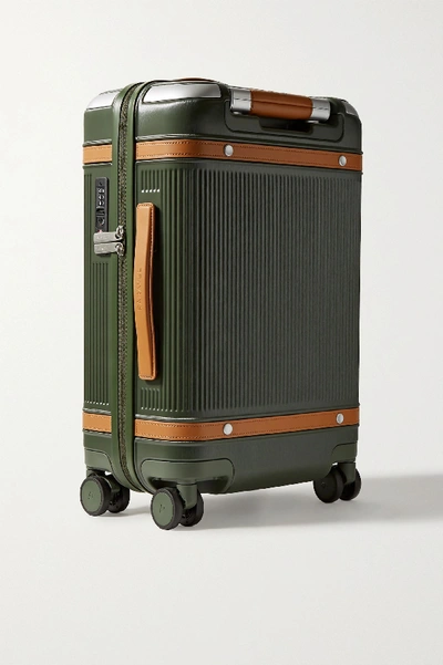 Shop Paravel Aviator Carry-on Hardshell Suitcase In Army Green