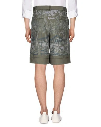 Shop Sacai Shorts & Bermuda Shorts In Military Green