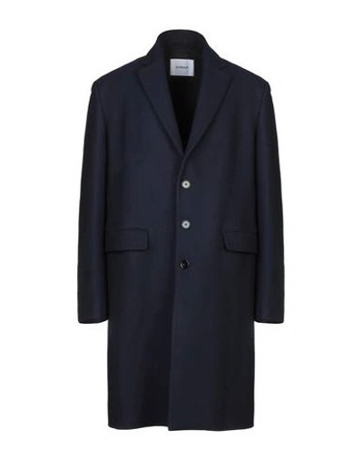 Shop Dondup Coat In Dark Blue