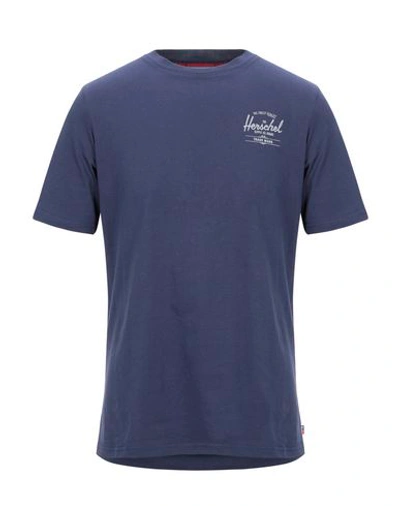 Shop Herschel Supply Co T-shirt In Dark Blue