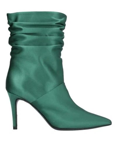Shop Atos Lombardini Ankle Boots In Emerald Green
