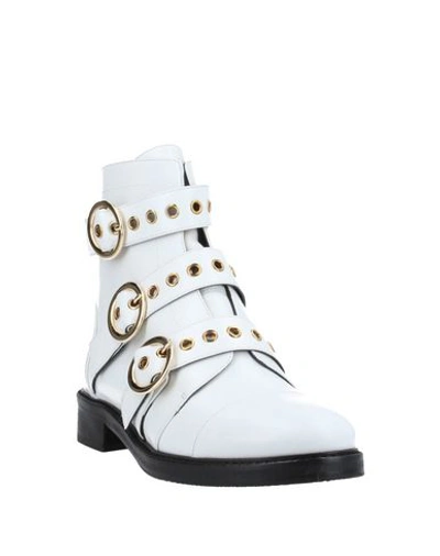 Shop Atos Lombardini Ankle Boots In White