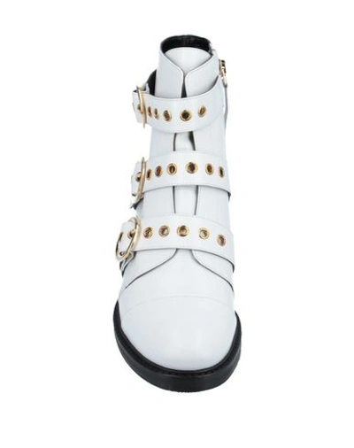 Shop Atos Lombardini Ankle Boots In White