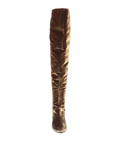 Alberta Ferretti Knee Boots In Brown
