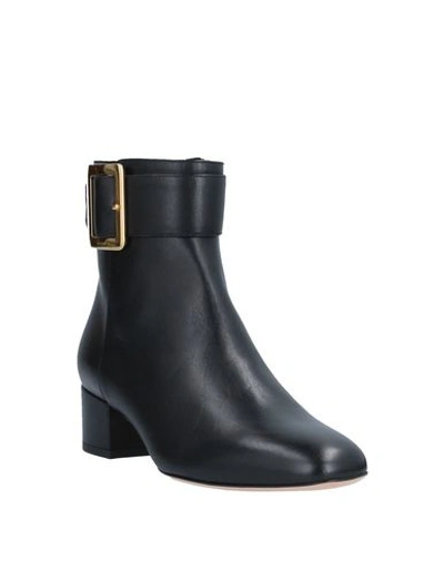 Bally Jay Smooth Buckle Ankle Booties In Black