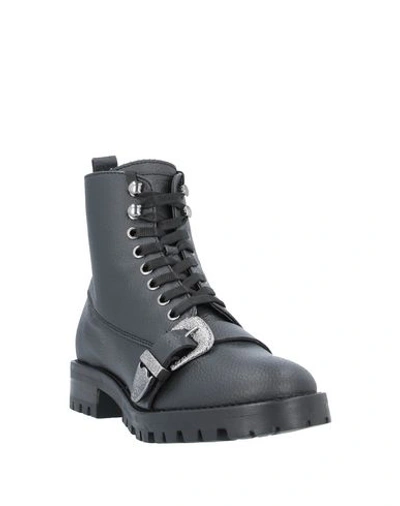 Trussardi Jeans Ankle Boots In Black