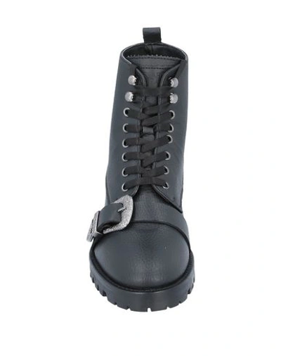 Trussardi Jeans Ankle Boots In Black