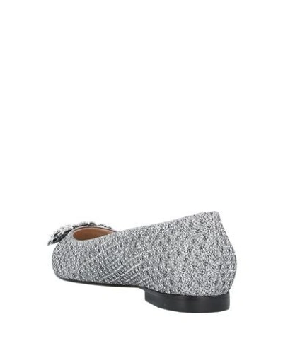 Shop Stuart Weitzman Ballet Flats In Silver