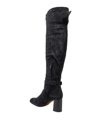 Chloé Knee Boots In Steel Grey