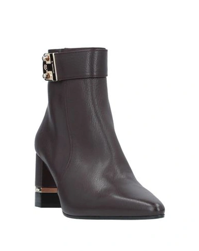 Shop A.testoni Ankle Boots In Maroon