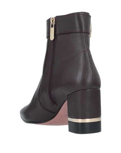 Shop A.testoni Ankle Boots In Maroon