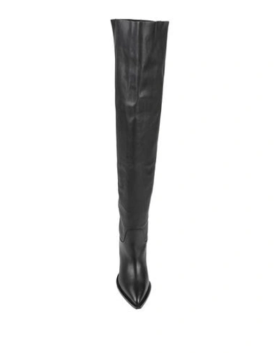 Circus Hotel Knee Boots In Black