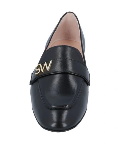 Shop Stuart Weitzman Loafers In Black