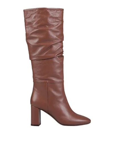 Shop L'autre Chose L' Autre Chose Woman Boot Tan Size 7 Soft Leather In Brown
