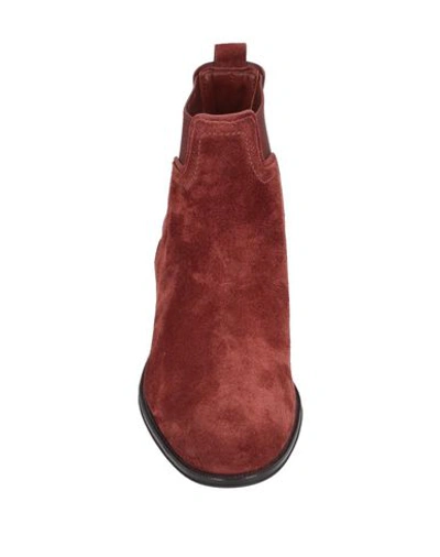Tod's Ankle Boots In Rust
