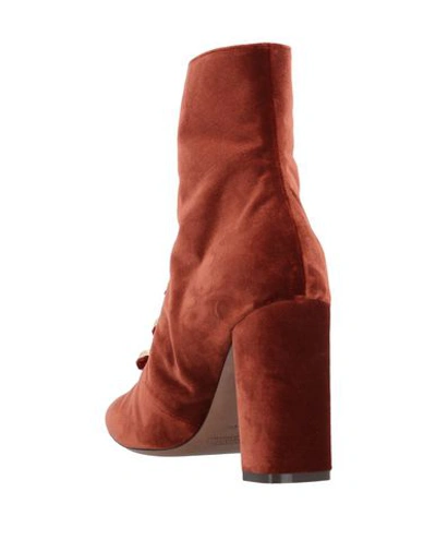 Shop L'autre Chose Ankle Boots In Rust