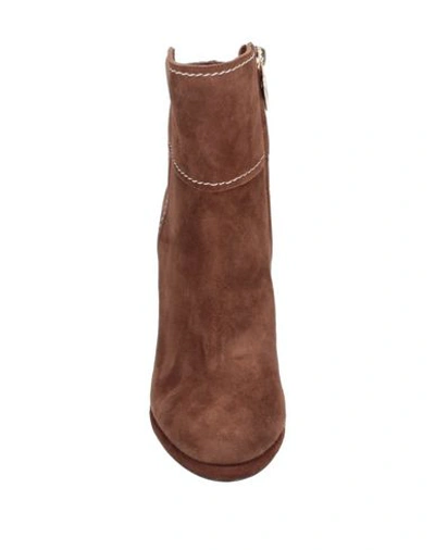 Shop L'autre Chose L' Autre Chose Woman Ankle Boots Cocoa Size 5 Soft Leather In Brown