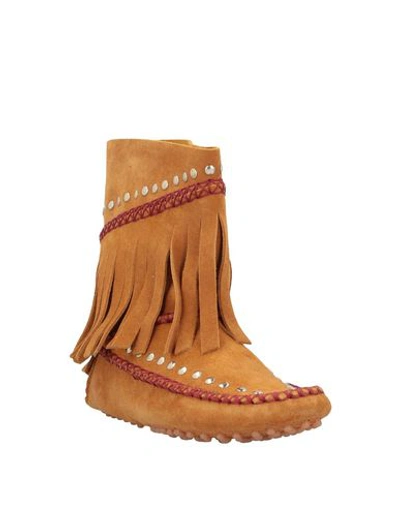 Shop Just Cavalli Ankle Boots In Camel