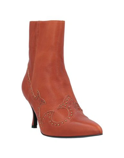 Shop Just Cavalli Ankle Boots In Tan
