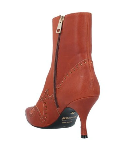Shop Just Cavalli Ankle Boots In Tan