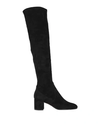 Shop Anna F. Knee Boots In Black