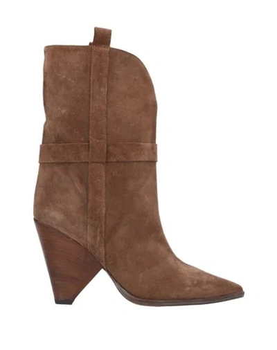 Shop Anna F Ankle Boots In Cocoa