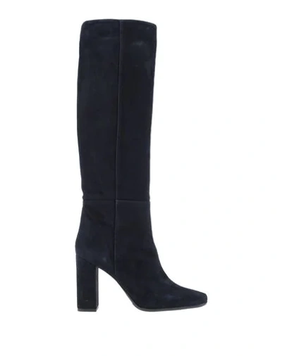 Shop Anna F. Boots In Dark Blue