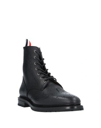 Shop Thom Browne Ankle Boots In Black