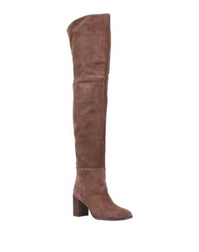 Shop Anna F Knee Boots In Brown