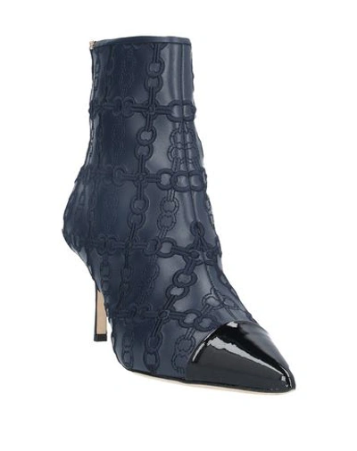 Shop Tory Burch Ankle Boots In Dark Blue