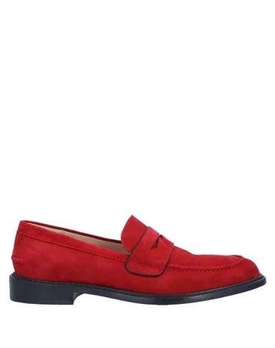 Shop Stuart Weitzman Loafers In Red