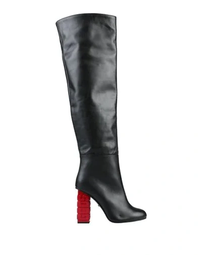 Shop Gcds Woman Boot Black Size 7 Soft Leather