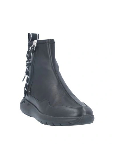 Shop Hogan Woman Ankle Boots Black Size 6.5 Soft Leather