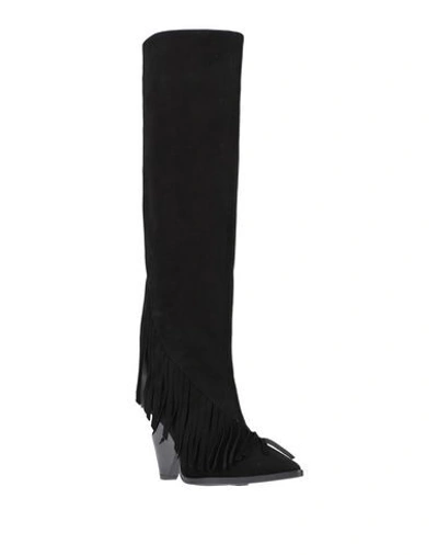 Shop Anna F Knee Boots In Black