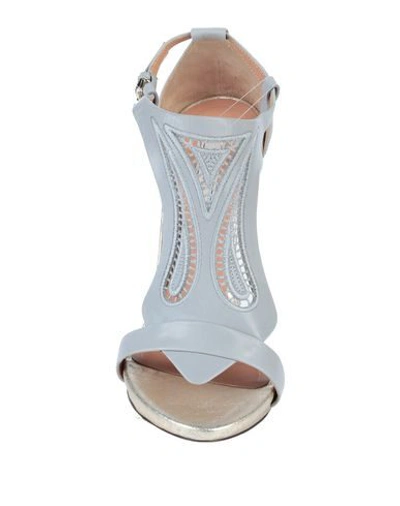 Shop Nina Ricci Sandals In Light Grey