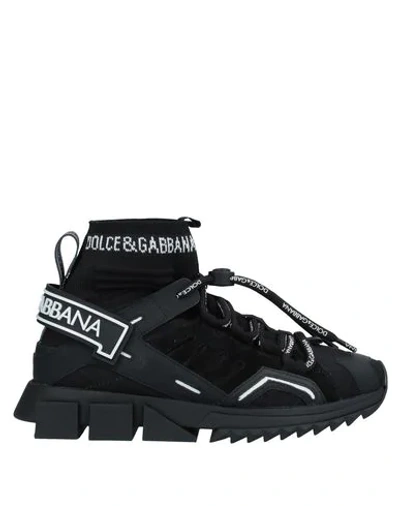 Shop Dolce & Gabbana Woman Sneakers Black Size 4 Soft Leather, Textile Fibers