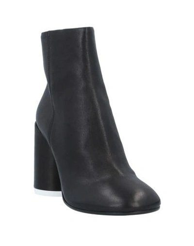 Shop Mm6 Maison Margiela Woman Ankle Boots Black Size 8 Soft Leather