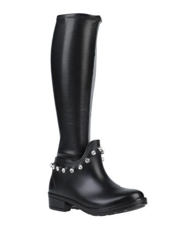 Shop Marco De Vincenzo Knee Boots In Black
