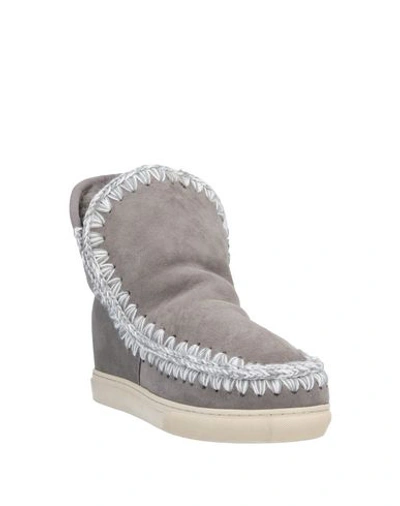 Shop Mou Ankle Boots In Grey