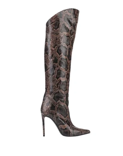 Shop Aldo Castagna Boots In Dark Brown