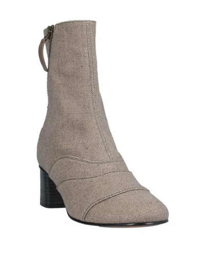 Shop Chloé Ankle Boots In Grey