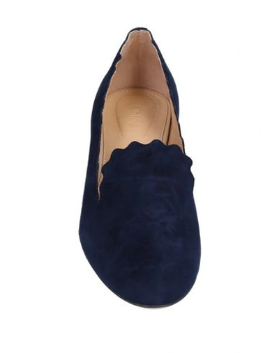 Shop Chloé Loafers In Dark Blue